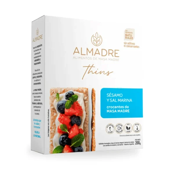 Crackers de masa madre - Sésamo y Sal marina x 200g