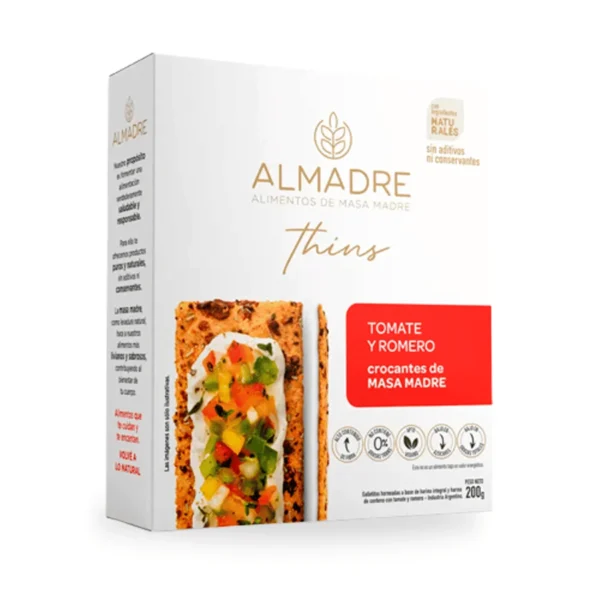 Crackers de masa madre - Tomate y Romero x 200g