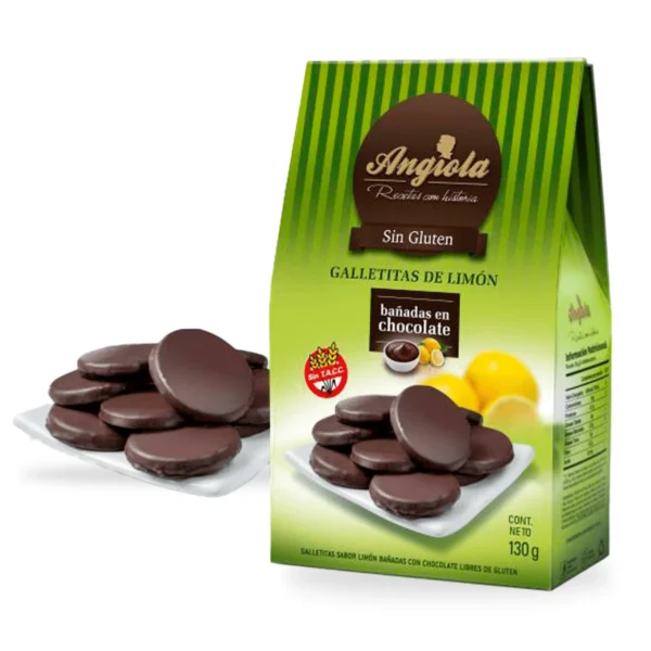 Galletitas Sabor Limon Bañadas con Chocolate x 130g