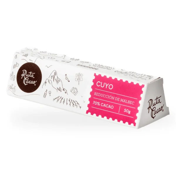Ruta Cacao Chocolate Cuyo (Reducción de Malbec) x 50g Ruta Cacao Chocolate Cuyo (Reducción de Malbec) x 50g