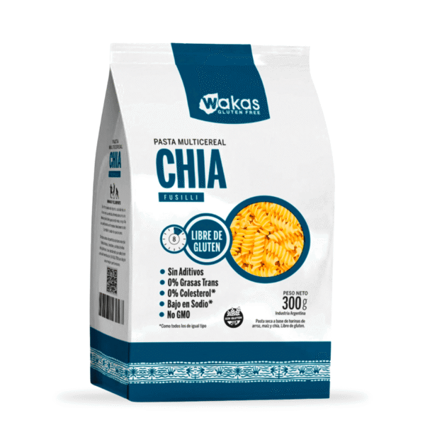 Wakas Fusilli Multicereal con Chia x 500g