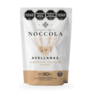 Avellanas bañadas con Chocolate blanco x 50g Noccola
