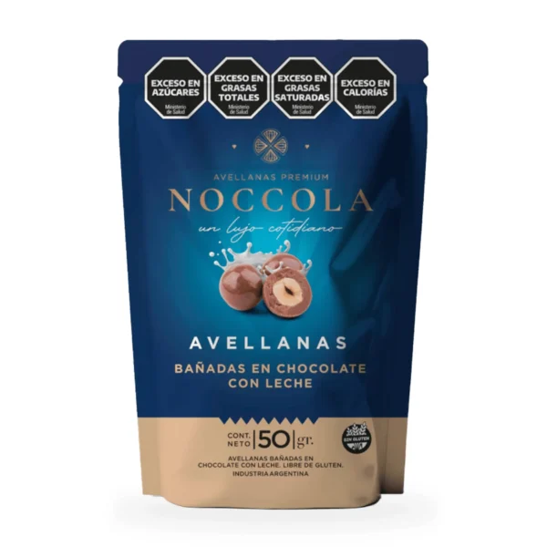 Avellanas bañadas con Chocolate con leche x 50g Noccola